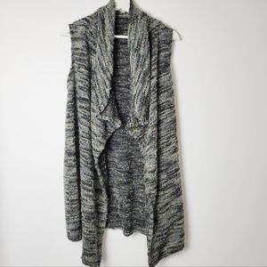 Knox Rose Green Chunky Popcorn Knit Sleeveless Cardigan